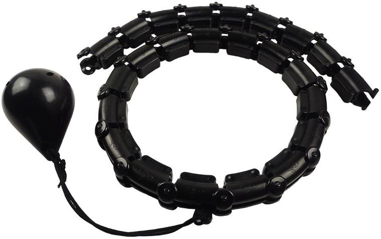 Enero Fit, Hula Hop z masażerem i obciążeniem, czarne