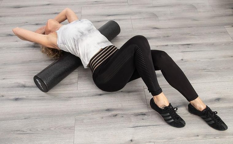 Enero Fit, Joga Epp, wałek, roller fitness, czarny, 15-90 cm