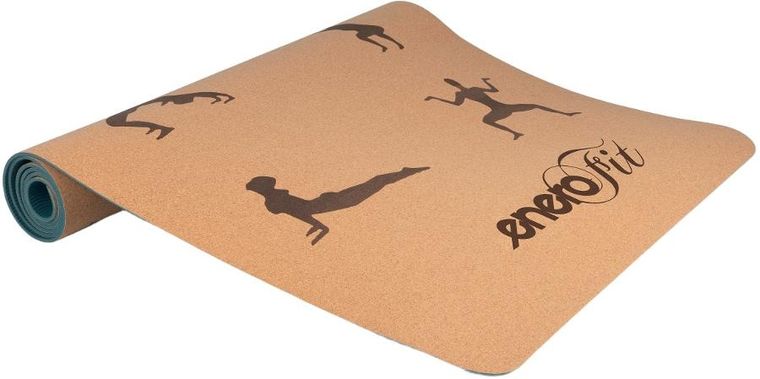 Enero, Fit, korkowa mata do ćwiczeń jogi, 183-61-0,4 cm