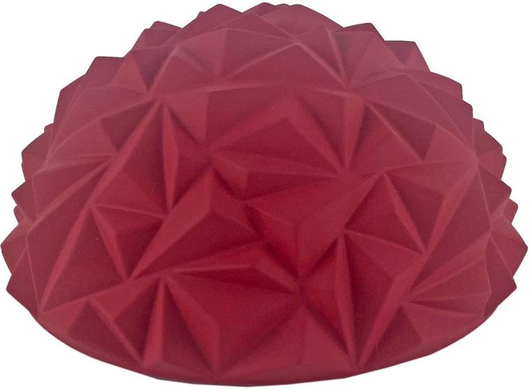 Enero Fit, półkula sensoryczna do masażu, diament, bordowa