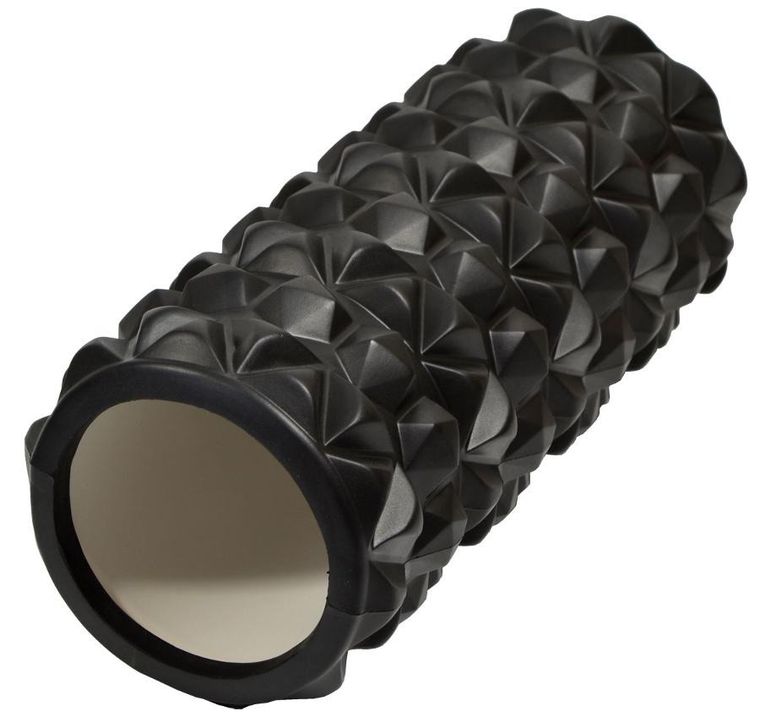 Enero fit, wałek roller do ćwiczeń, czarny, 14-33 cm, 865g