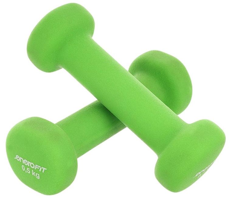 Enero Fit, zestaw hantli neoprenowych, 0,5 kg, 2 szt.