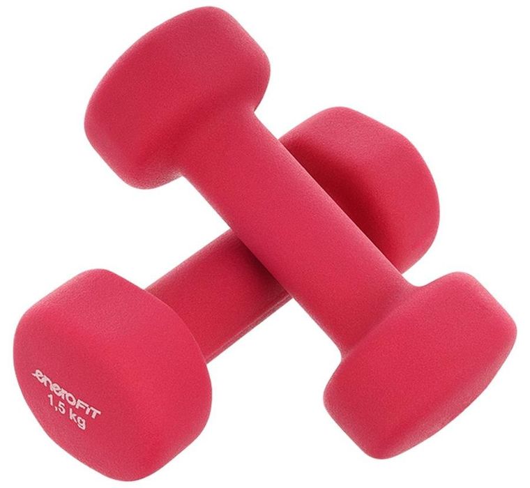 Enero Fit, zestaw hantli neoprenowych, 1,5 kg, 2 szt.