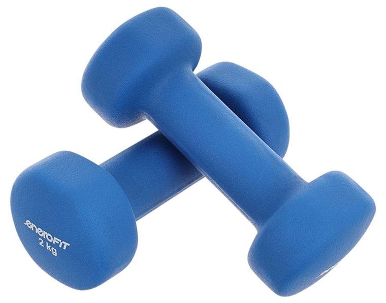 Enero Fit, zestaw hantli neoprenowych, 2 kg, 2 szt.