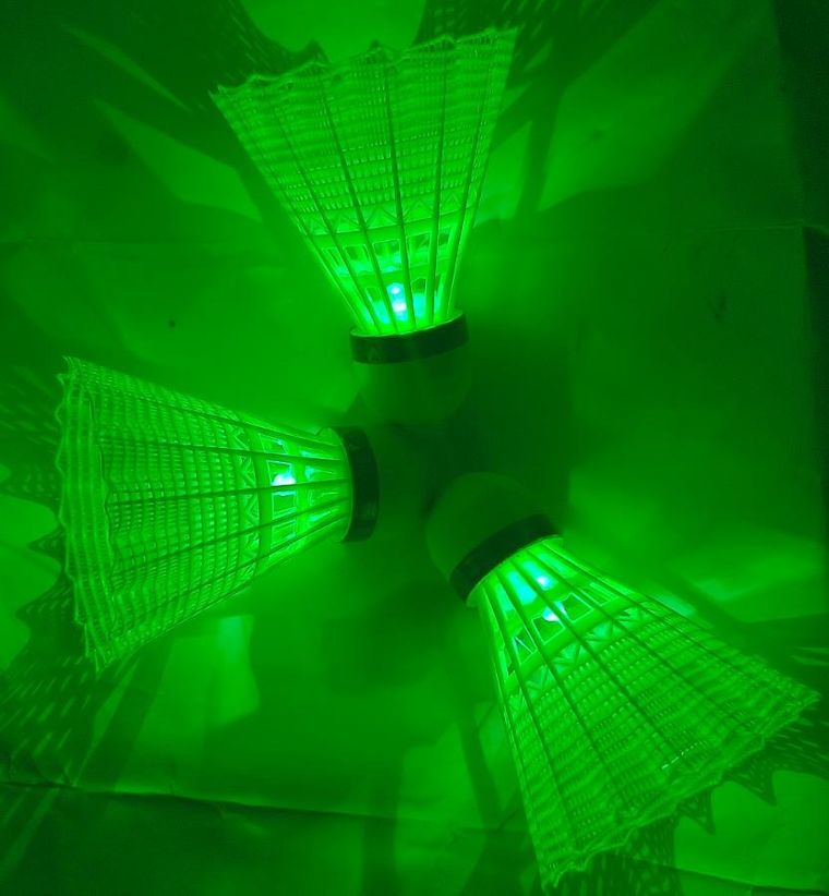 Enero, lotka do badmintona, LED, 3 szt.