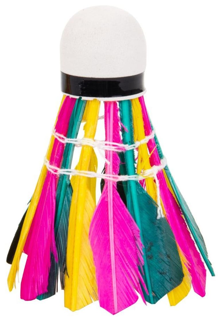 Enero, lotki do badmintona, z piór, kolorowe, 3 szt.