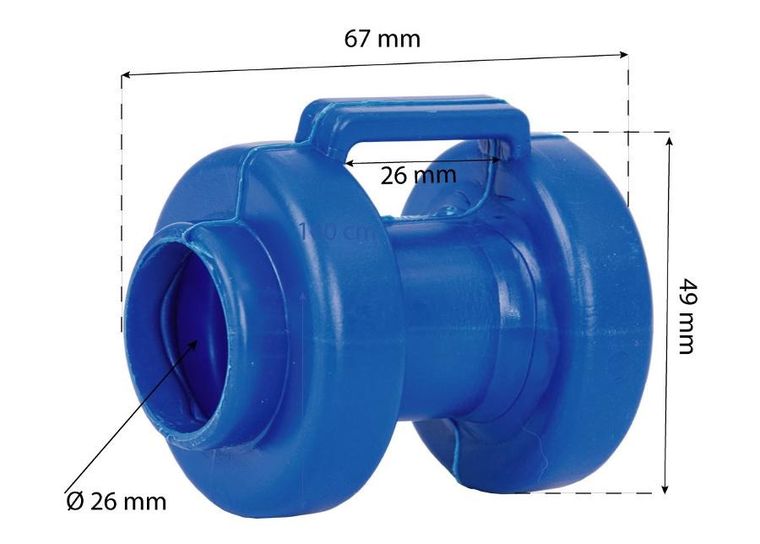 Enero, nakładka na słupek trampoliny, niebieski, 1 szt.