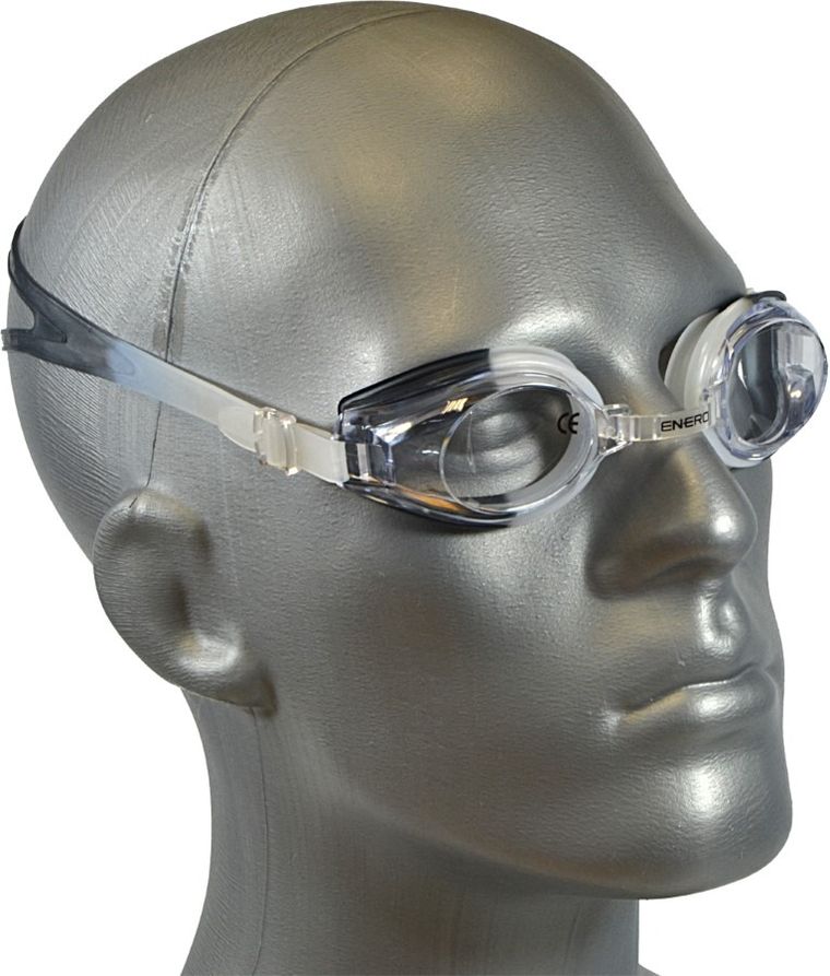 Enero, okularki pływackie z zatyczkami, czarne