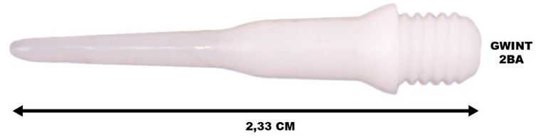 Enero, plastikowe końcówki do rzutek, białe, 50 szt.