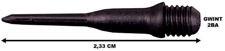 Enero, plastikowe końcówki do rzutek, czarne, 50 szt.