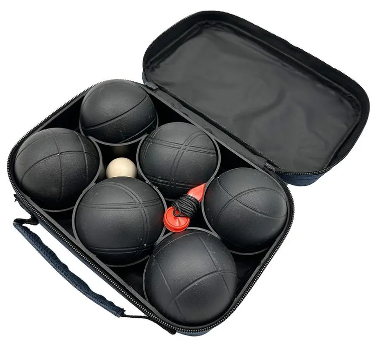 Enero, Pro, Boule Petanque, kule do gry z pokrowcem, czarne, 6 szt.