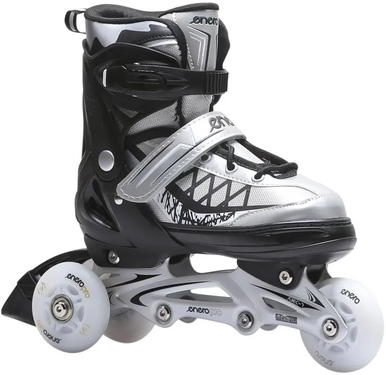 Enero Pro, łyżworolki, 4w1, LED, szare, rozmiar 34-37