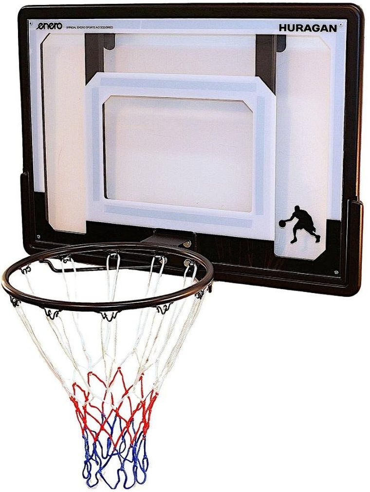 Enero, tablica do koszykówki, 82-58 cm, z obręczą 38 cm