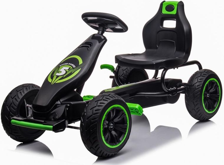 Enero Toys, gokart na pedały, czarno zielony