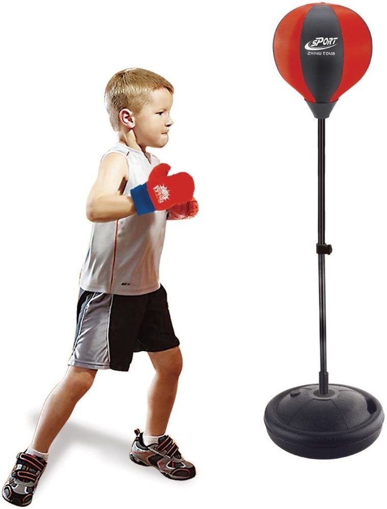 Enero Toys, zestaw bokserski + rękawice, regulowany, 80-102 cm