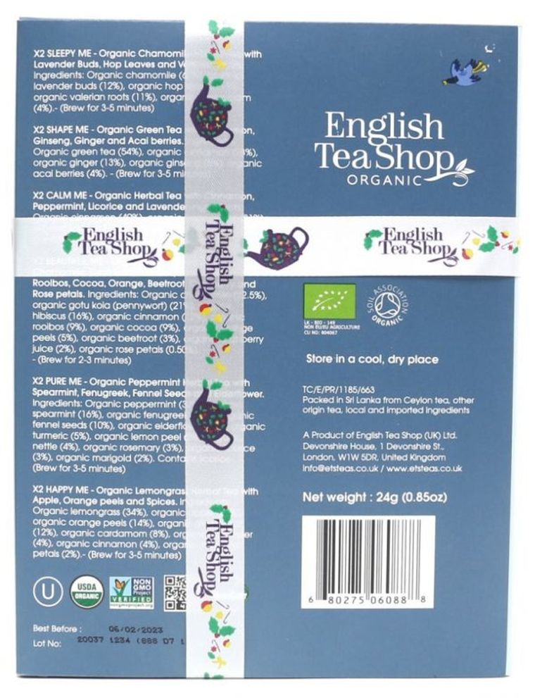 English Tea Shop, herbata bio, wellness, 12 piramidek