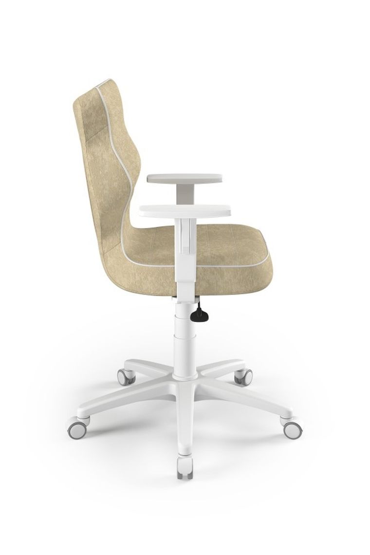 Entelo, Duo, krzesło biurowe z podłokietnikami, wzrost 159-188 cm, beżowe