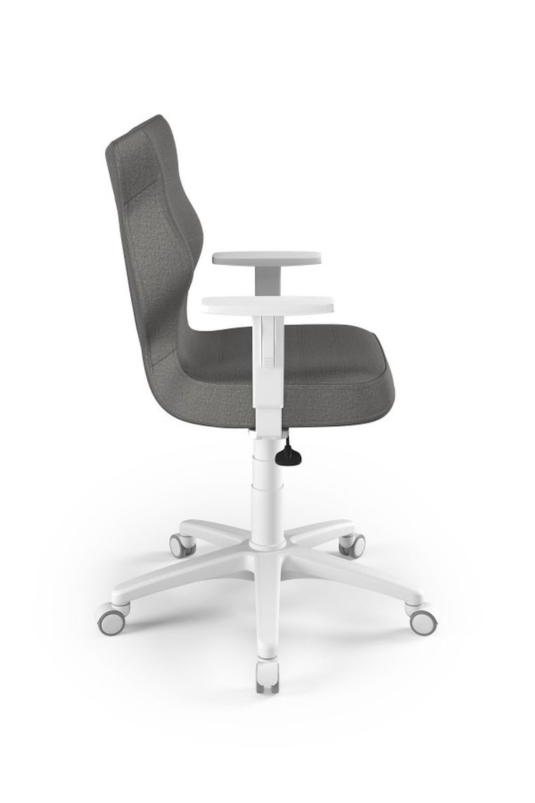Entelo, Duo, krzesło biurowe z podłokietnikami, wzrost 159-188 cm, ciemno szare