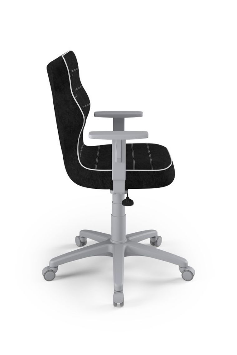 Entelo, Duo, krzesło biurowe z podłokietnikami, wzrost 159-188 cm, czarne