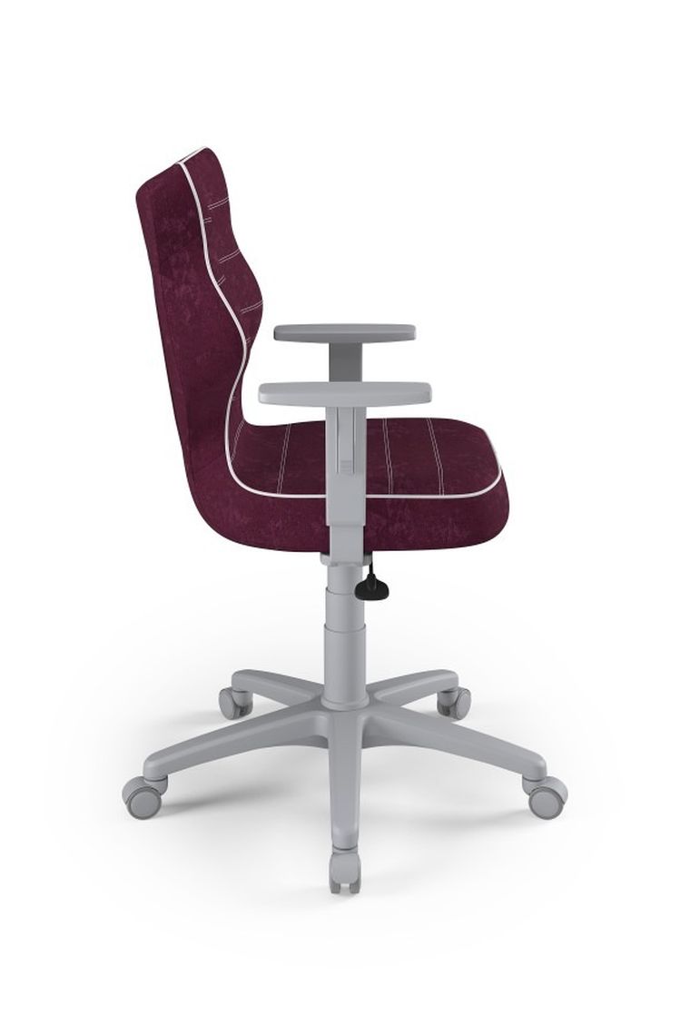 Entelo, Duo, krzesło biurowe z podłokietnikami, wzrost 159-188 cm, fioletowe