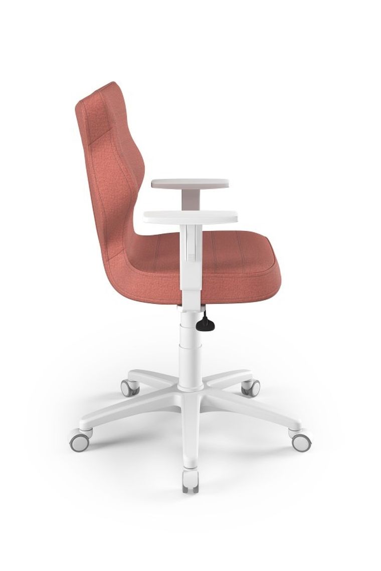 Entelo, Duo, krzesło biurowe z podłokietnikami, wzrost 159-188 cm, różowe