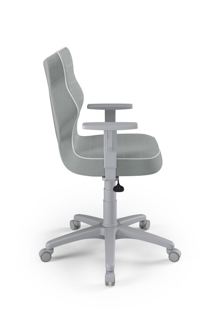 Entelo, Duo, krzesło biurowe z podłokietnikami, wzrost 159-188 cm, szare