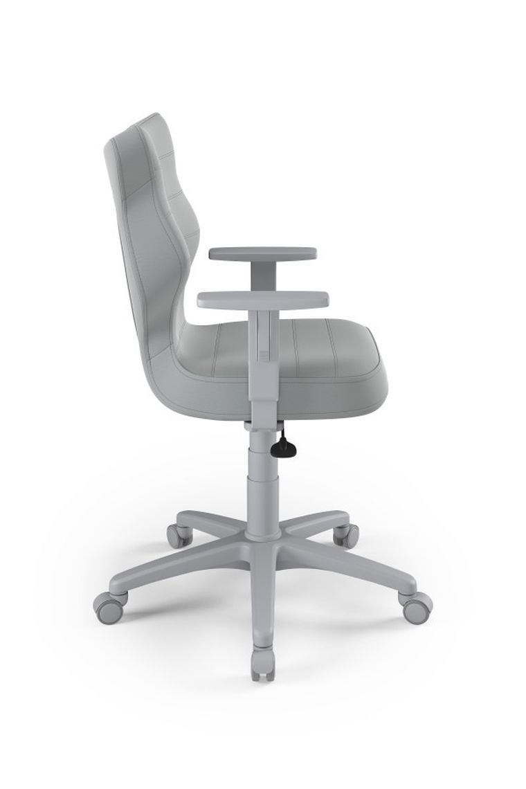 Entelo, Duo, krzesło biurowe z podłokietnikami, wzrost 159-188 cm, szare