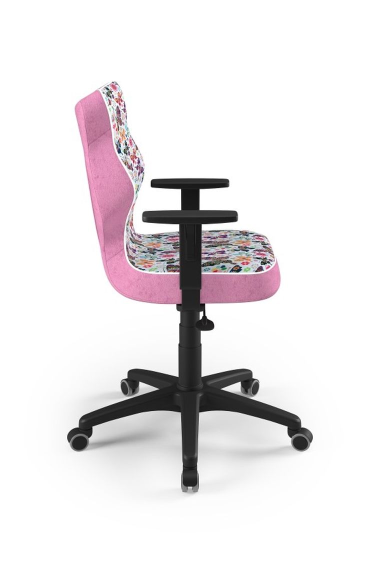 Entelo, Duo, krzesło młodzieżowe z podłokietnikami, wzrost 146-176,5 cm, motylki