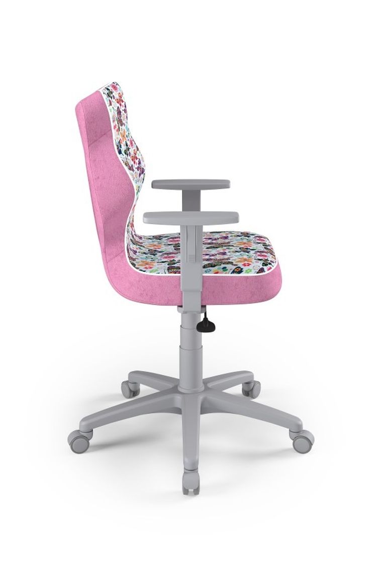 Entelo, Duo, krzesło młodzieżowe z podłokietnikami, wzrost 146-176,5 cm, motylki