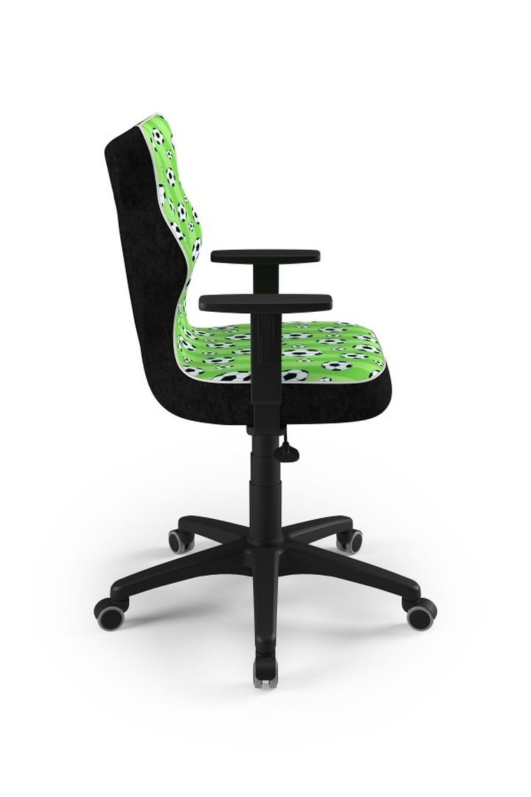 Entelo, Duo, krzesło młodzieżowe z podłokietnikami, wzrost 146-176,5 cm, piłki