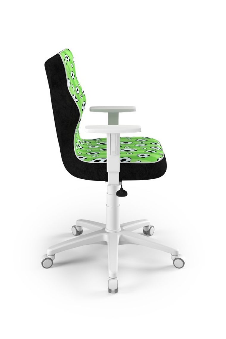 Entelo, Duo, krzesło młodzieżowe z podłokietnikami, wzrost 146-176,5 cm, piłki