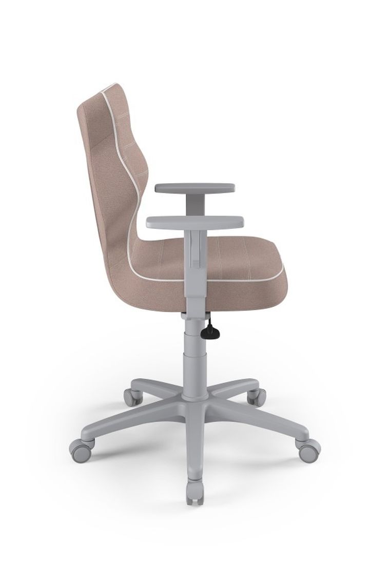 Entelo, Duo, krzesło młodzieżowe z podłokietnikami, wzrost 146-176,5 cm, różowe