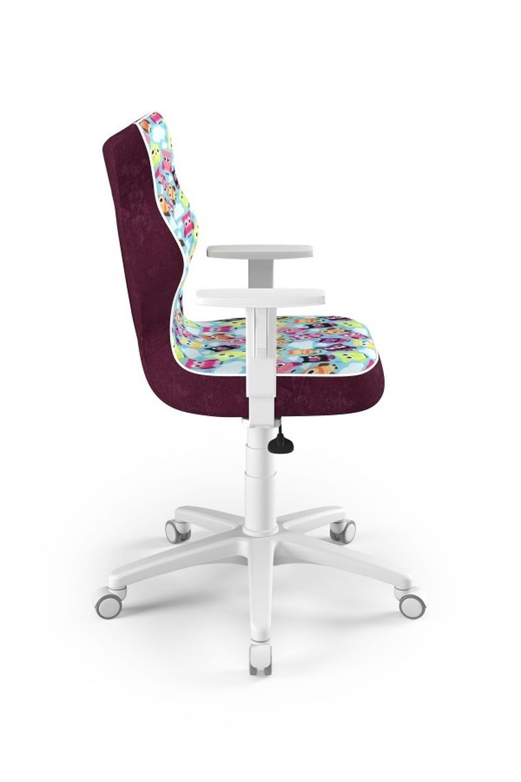 Entelo, Duo, krzesło młodzieżowe z podłokietnikami, wzrost 146-176,5 cm, sowy