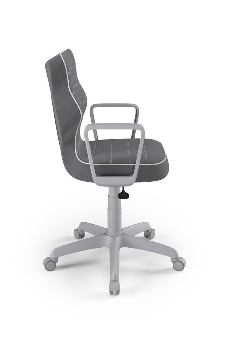 Entelo, Norm, krzesło biurowe z podłokietnikami, wzrost 159-188 cm, ciemno szare