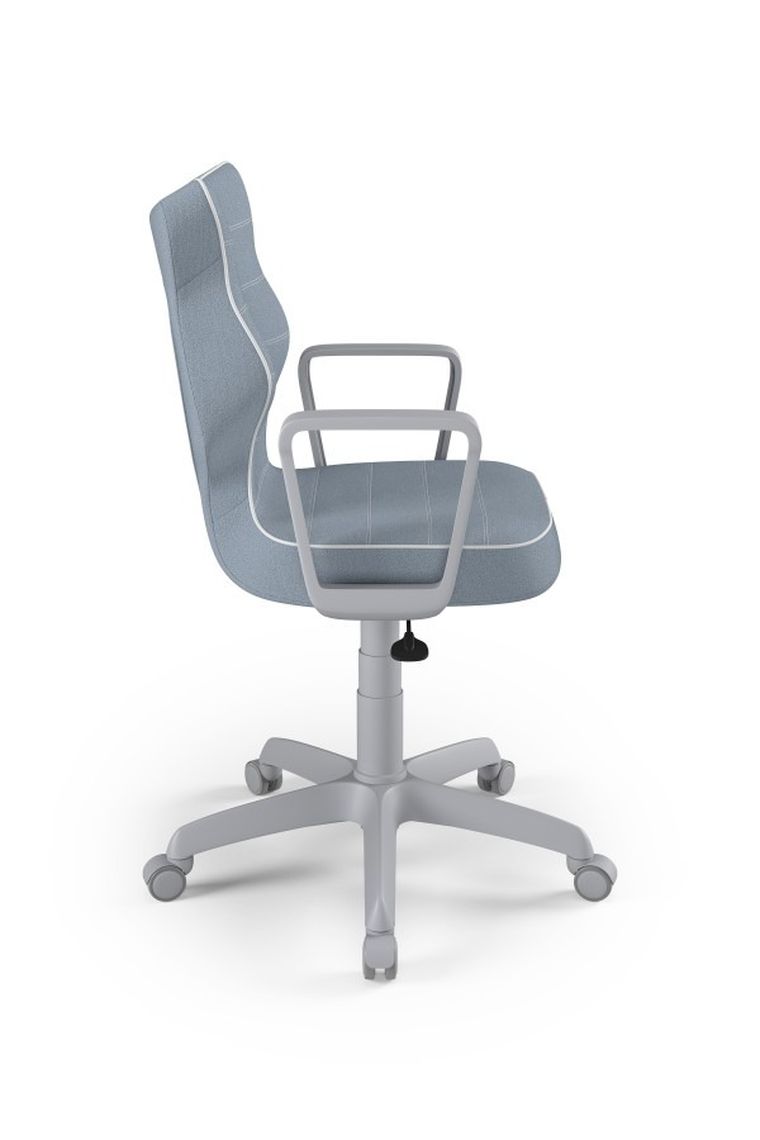 Entelo, Norm, krzesło biurowe z podłokietnikami, wzrost 159-188 cm, niebieskie