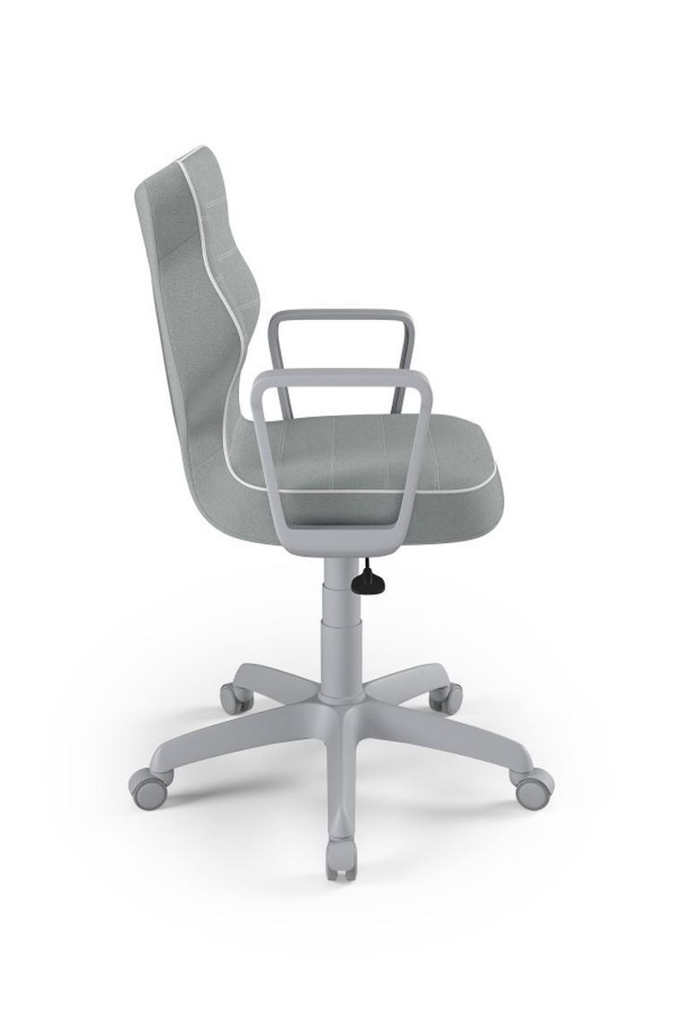 Entelo, Norm, krzesło biurowe z podłokietnikami, wzrost 159-188 cm, szare