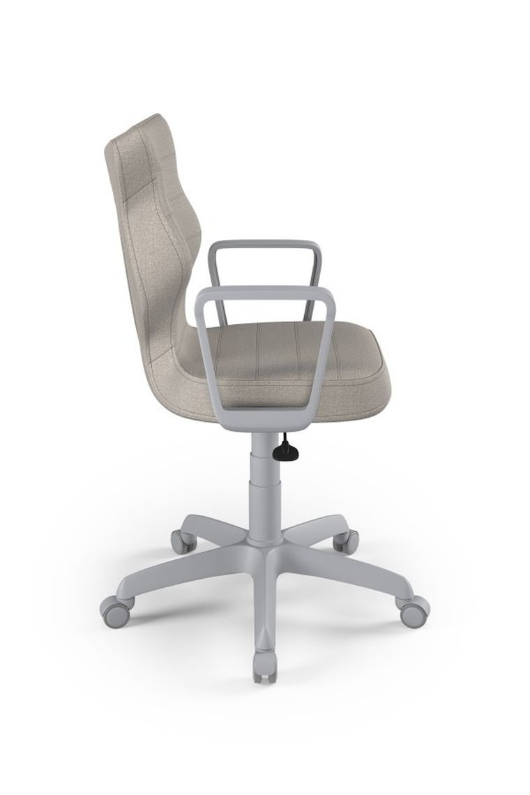 Entelo, Norm, krzesło biurowe z podłokietnikami, wzrost 159-188 cm, szare