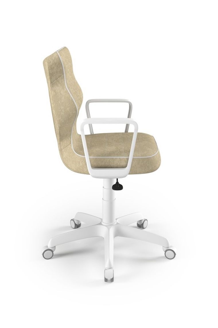 Entelo, Norm, krzesło młodzieżowe z podłokietnikami, wzrost 146-176,5 cm, beżowe