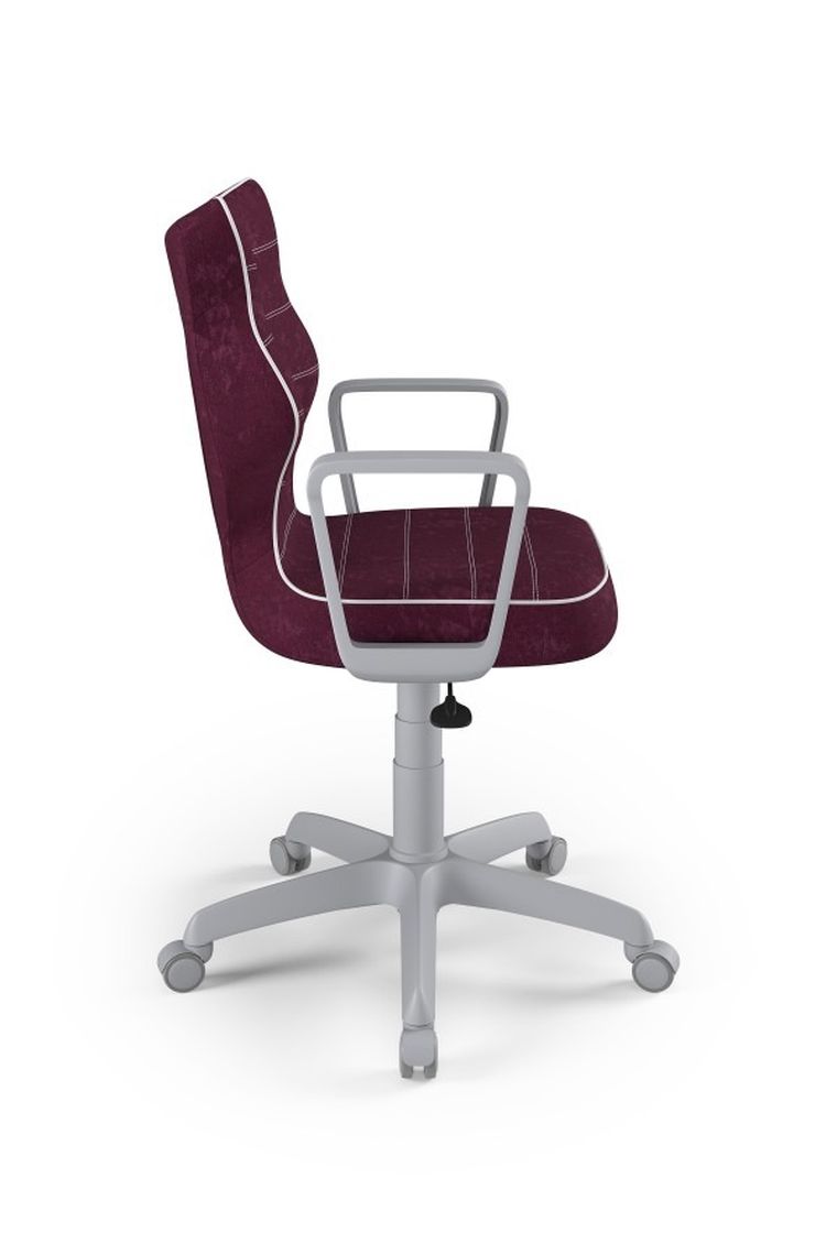 Entelo, Norm, krzesło młodzieżowe z podłokietnikami, wzrost 146-176,5 cm, fioletowe