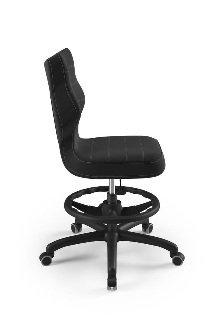 Entelo, Petit, krzesło biurowe z podnóżkiem, wzrost 159-188 cm, antracytowe