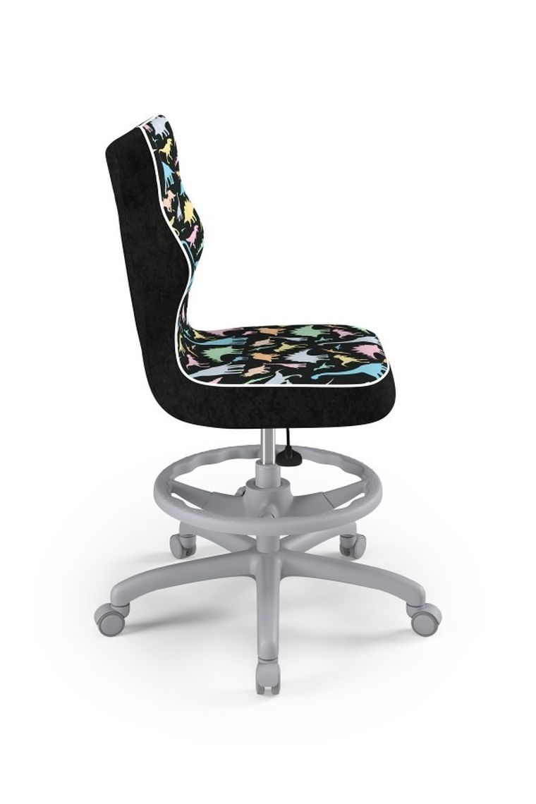 Entelo, Petit, krzesło biurowe z podnóżkiem, wzrost 159-188 cm, dinozaury