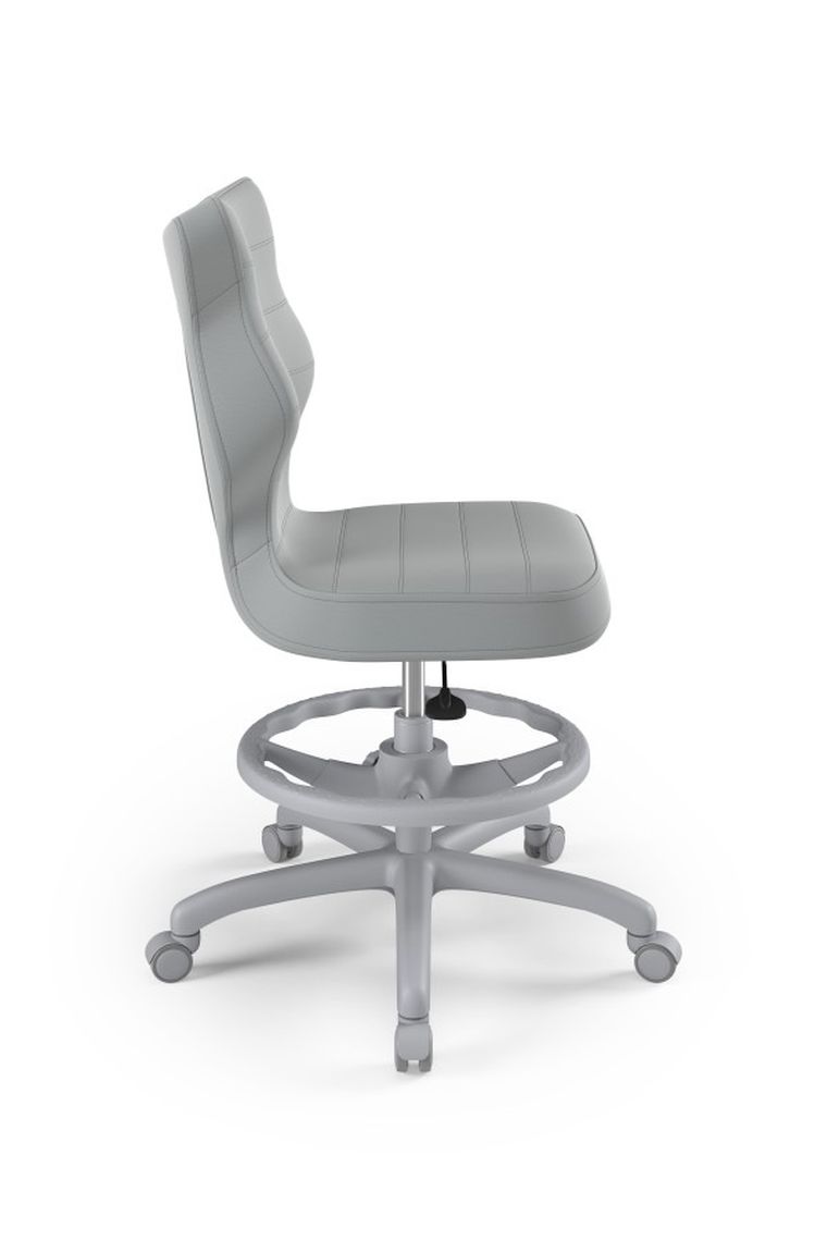 Entelo, Petit, krzesło biurowe z podnóżkiem, wzrost 159-188 cm, szare