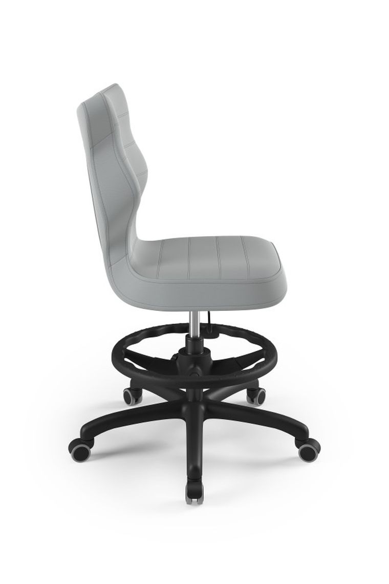Entelo, Petit, krzesło biurowe z podnóżkiem, wzrost 159-188 cm, szare