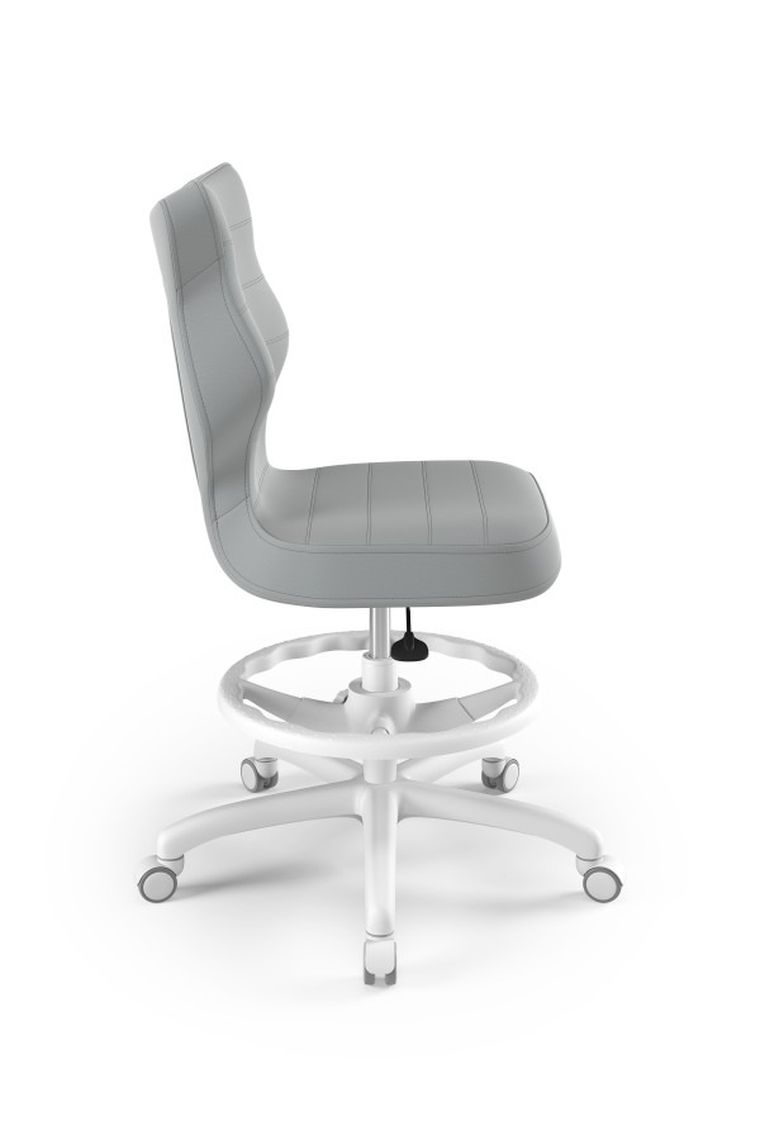 Entelo, Petit, krzesło biurowe z podnóżkiem, wzrost 159-188 cm, szare