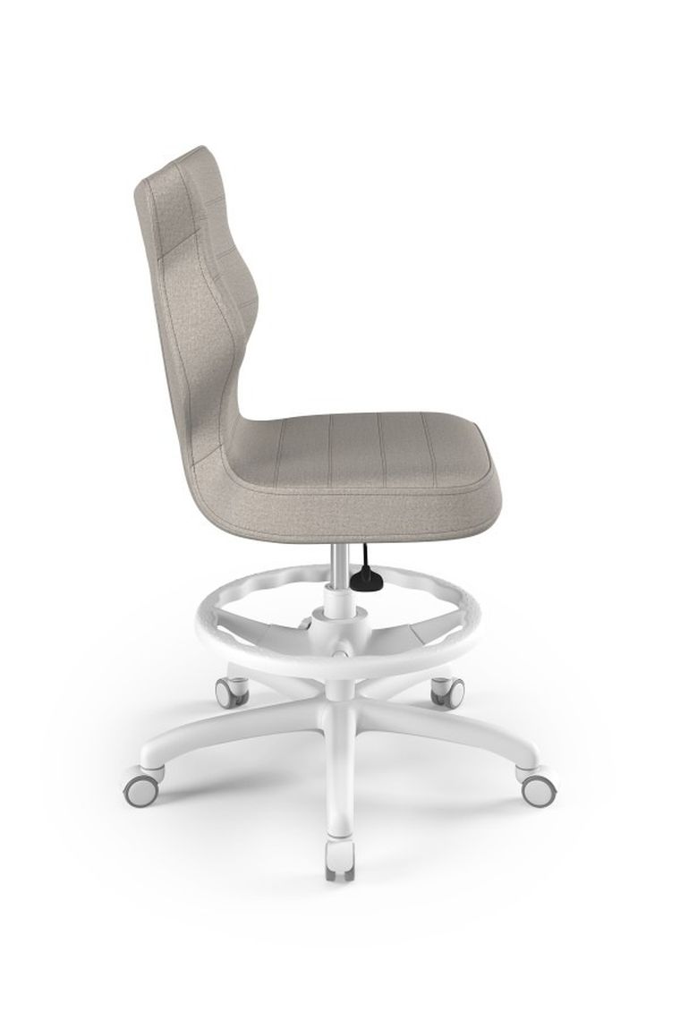 Entelo, Petit, krzesło biurowe z podnóżkiem, wzrost 159-188 cm, szare