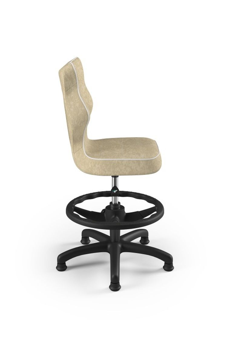 Entelo, Petit, krzesło dziecięce z podnóżkiem, wzrost 119-142 cm, beżowe