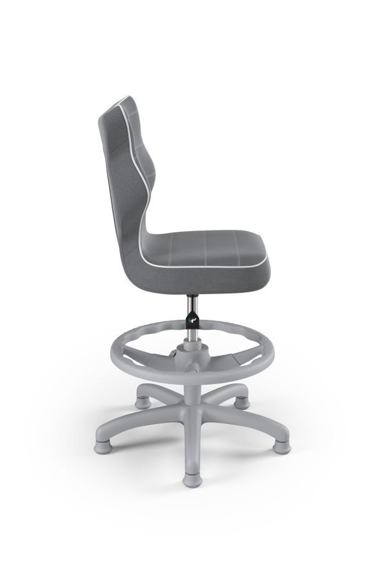 Entelo, Petit, krzesło dziecięce z podnóżkiem, wzrost 119-142 cm, ciemno szare