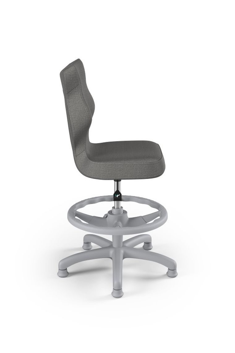 Entelo, Petit, krzesło dziecięce z podnóżkiem, wzrost 119-142 cm, ciemno szare