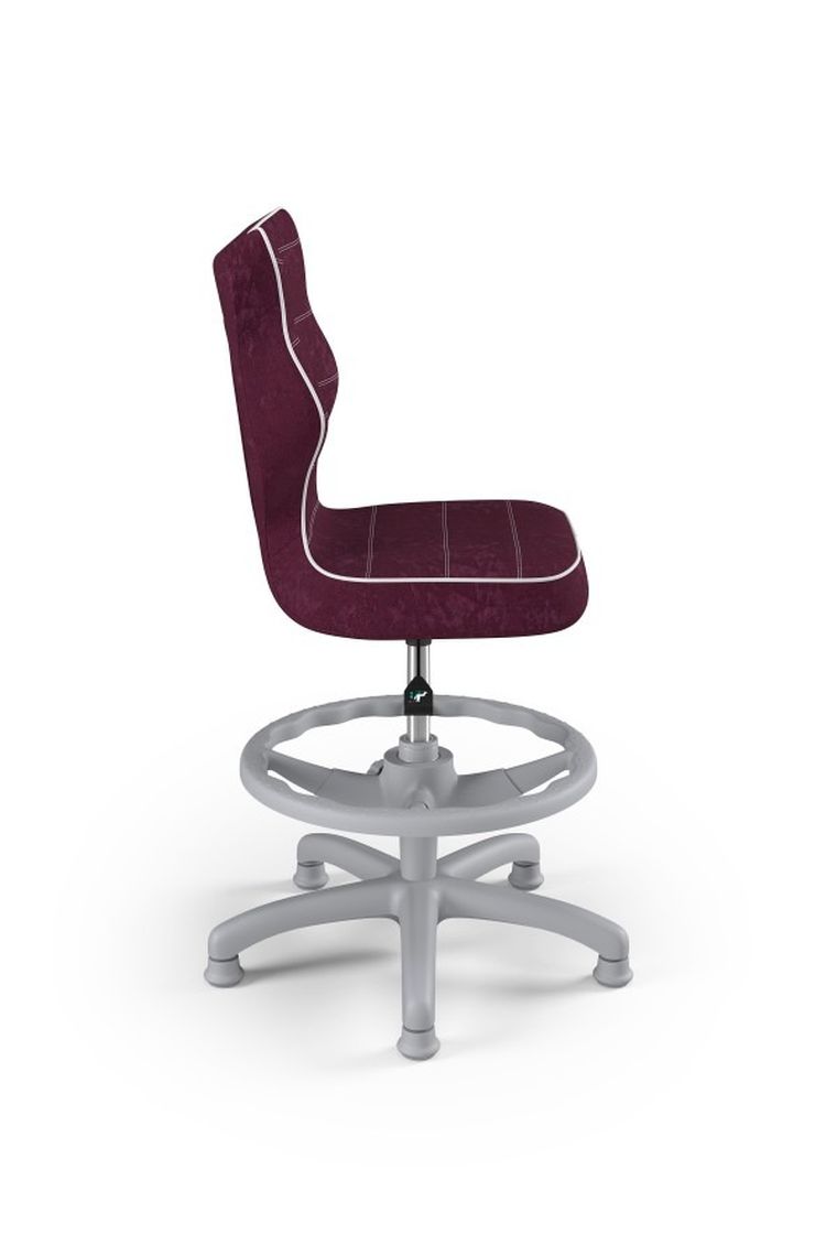 Entelo, Petit, krzesło dziecięce z podnóżkiem, wzrost 119-142 cm, fioletowe