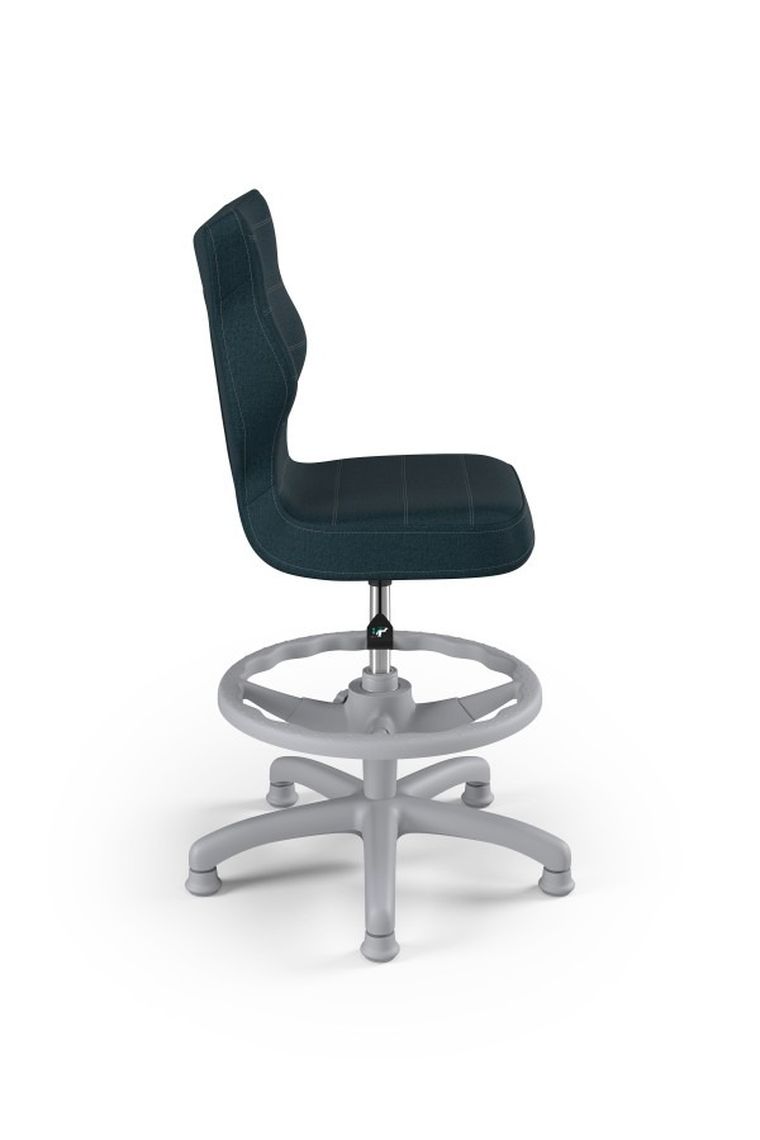 Entelo, Petit, krzesło dziecięce z podnóżkiem, wzrost 119-142 cm, granatowe